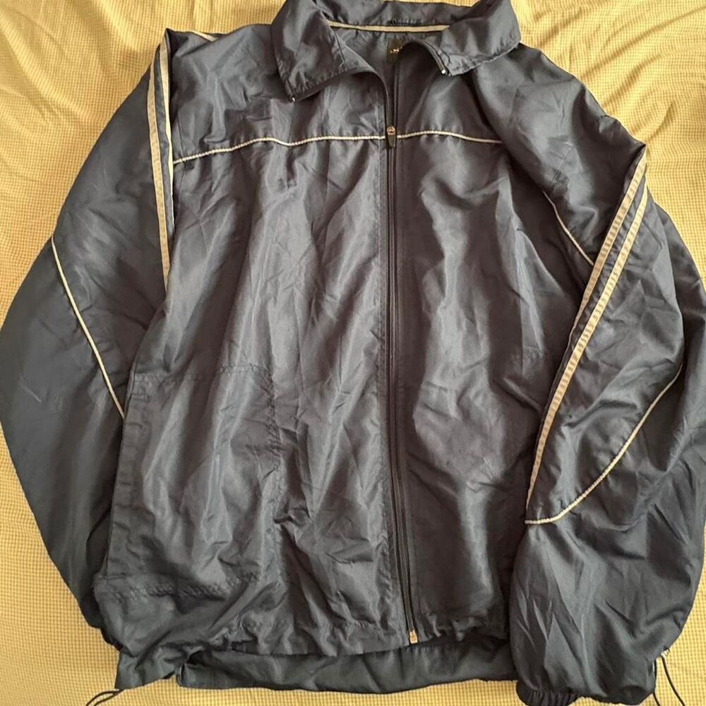 Bcg Men's Navy and Silver Jacket